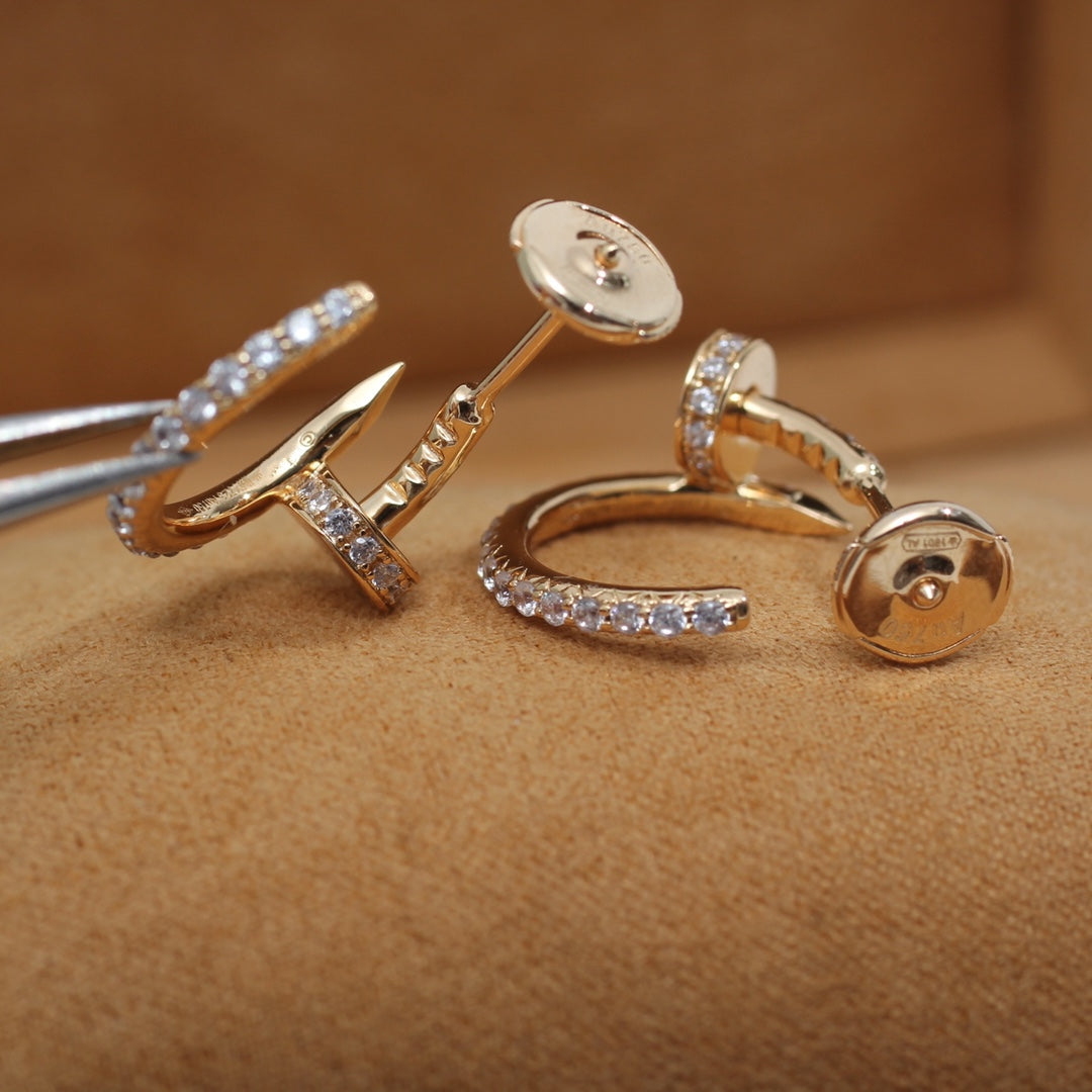 [Revel Jewelry]ジュスト イヤリング 12.75MM ピンクゴールド ダイヤモンド