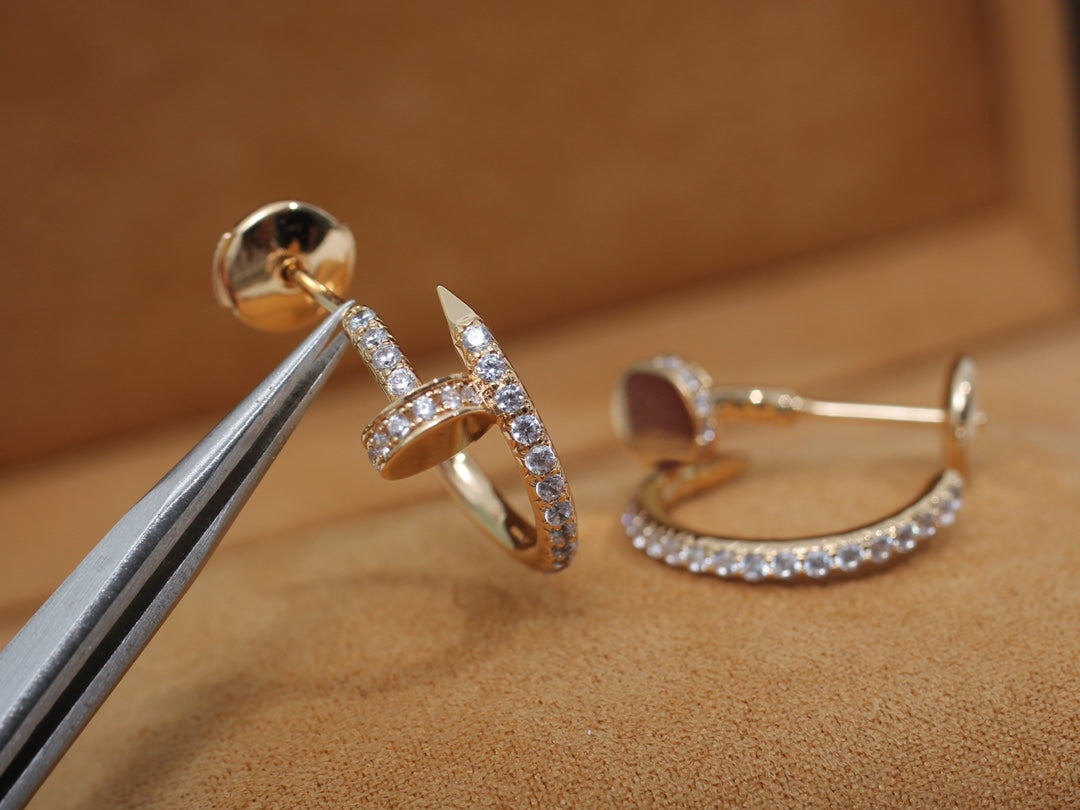[Revel Jewelry]ジュスト イヤリング 12.75MM ピンクゴールド ダイヤモンド