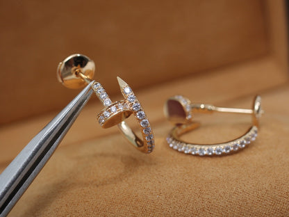 [Revel Jewelry]ジュスト イヤリング 12.75MM ピンクゴールド ダイヤモンド