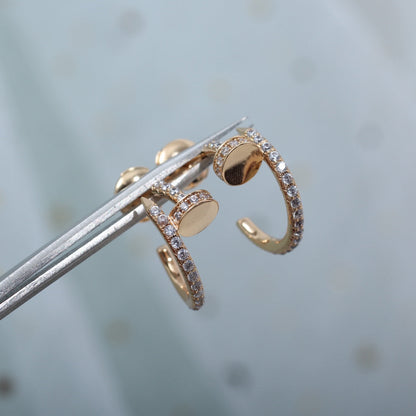 [Revel Jewelry]ジュスト イヤリング 12.75MM ピンクゴールド ダイヤモンド
