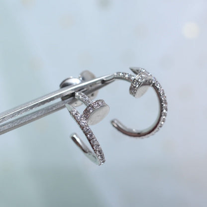 [Revel Jewelry]JUSTE EARRINGS 12.75MM SILVER DIAMOND