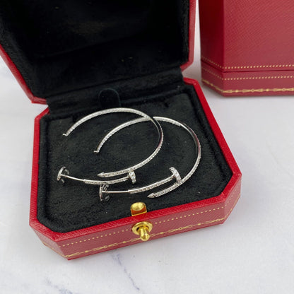 [Revel Jewelry]JUSTE OHRRINGE VOLLSTÄNDIGE DIAMANTEN 1.8MM