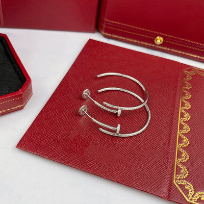 [Revel Jewelry]JUSTE OHRRINGE VOLLSTÄNDIGE DIAMANTEN 1.8MM