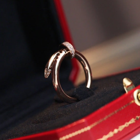 [Revel Jewelry]JUSTE RING 2.65MM ROSÉGOLD DIAMANT