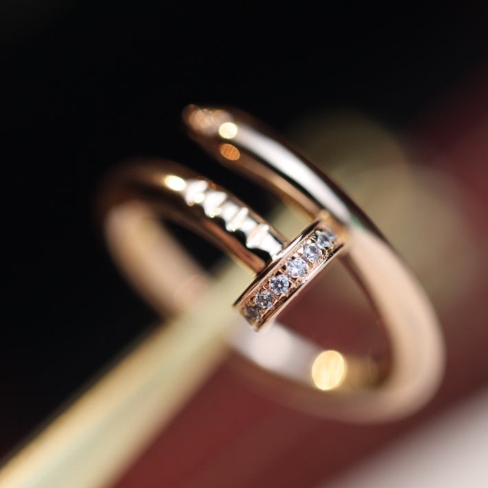 [Revel Jewelry]JUSTE RING 2.65MM ROSÉGOLD DIAMANT