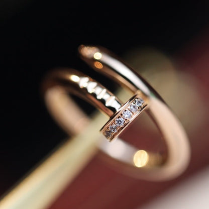 [Revel Jewelry]JUSTE RING 2.65MM ROSÉGOLD DIAMANT
