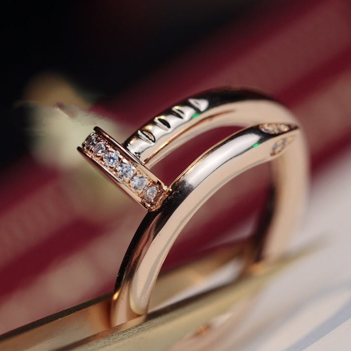 [Revel Jewelry]JUSTE RING 2.65MM ROSÉGOLD DIAMANT