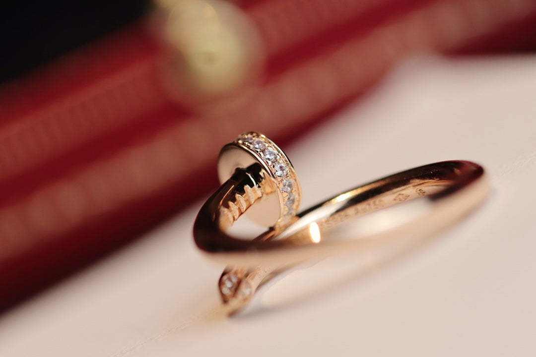 [Revel Jewelry]JUSTE RING 2.65MM ROSÉGOLD DIAMANT