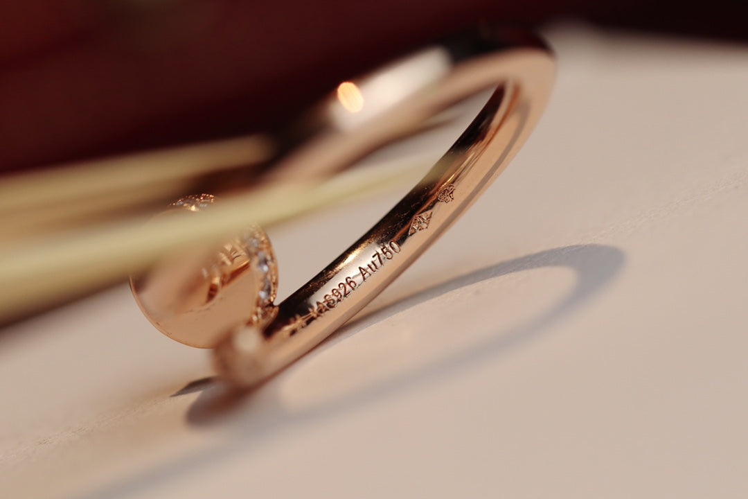 [Revel Jewelry]JUSTE RING 2.65MM ROSÉGOLD DIAMANT