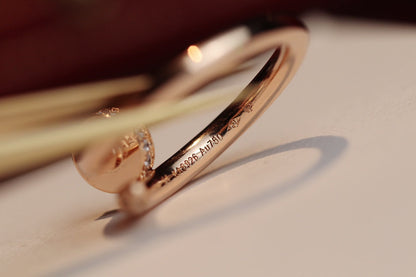 [Revel Jewelry]JUSTE RING 2.65MM ROSÉGOLD DIAMANT
