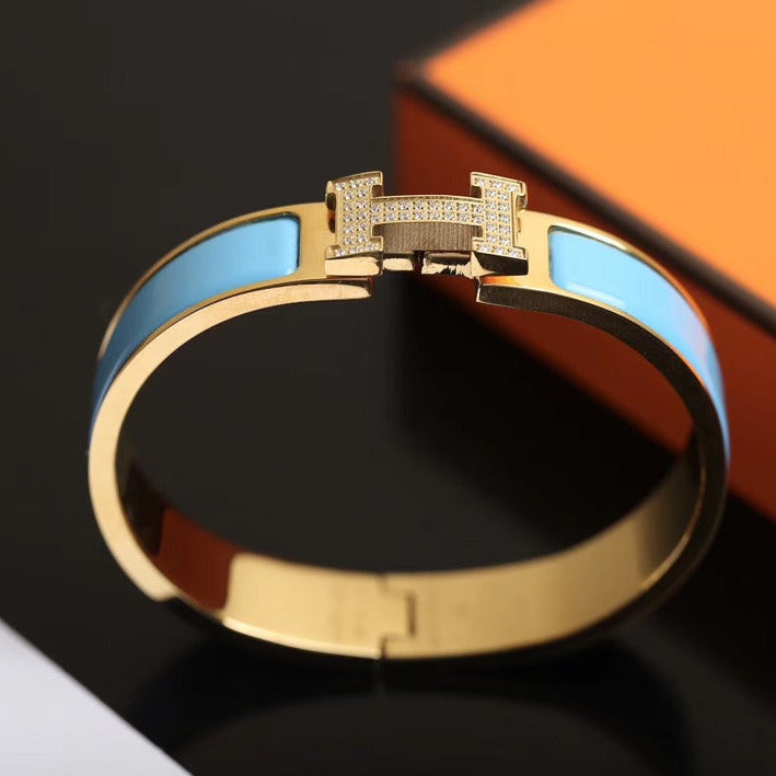 [Revel Jewelry]H CLOUD BLUE BRACELET GOLD DIAMOND