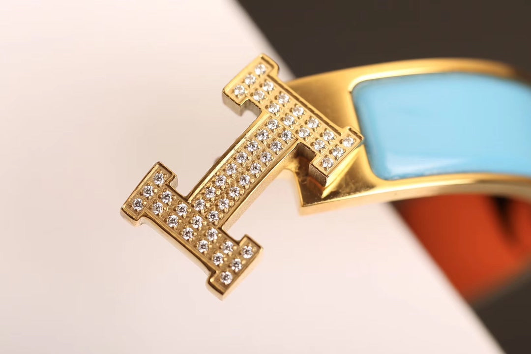 [Revel Jewelry]H CLOUD BLUE BRACELET GOLD DIAMOND