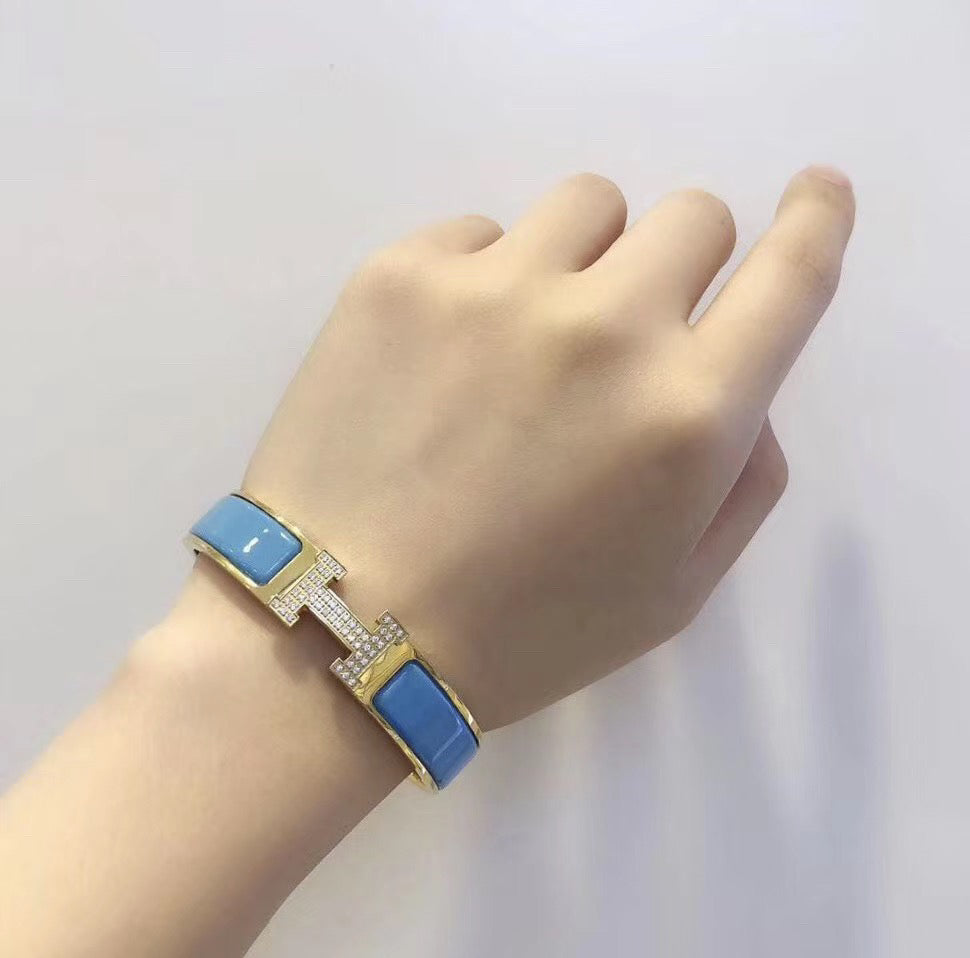 [Revel Jewelry]H CLOUD BLUE BRACELET GOLD DIAMOND