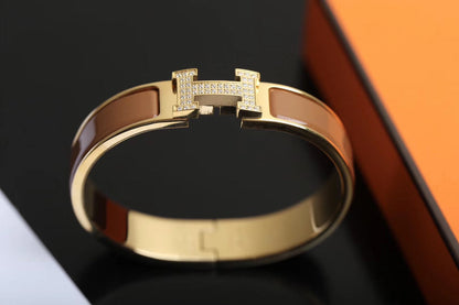 [Revel Jewelry]H BRACELET GOLD DIAMOND