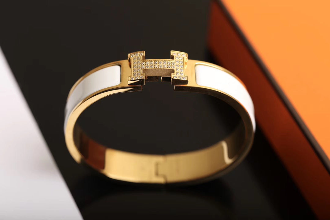 [Revel Jewelry]H BRACELET GOLD DIAMOND
