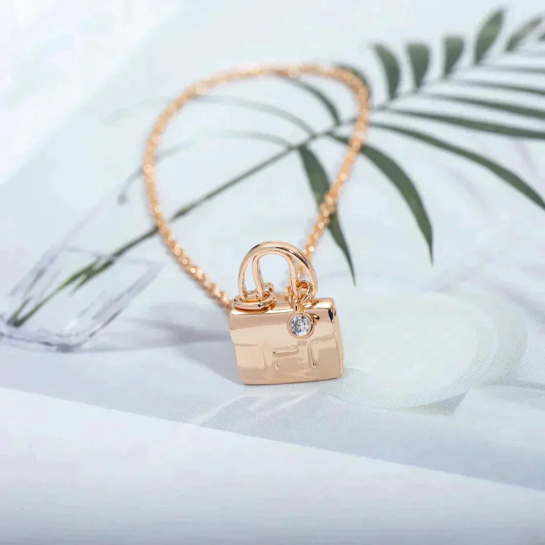 [Revel Jewelry]AMULETTE-ANHÄNGER-HALSKEtte AUS ROSEGOLD