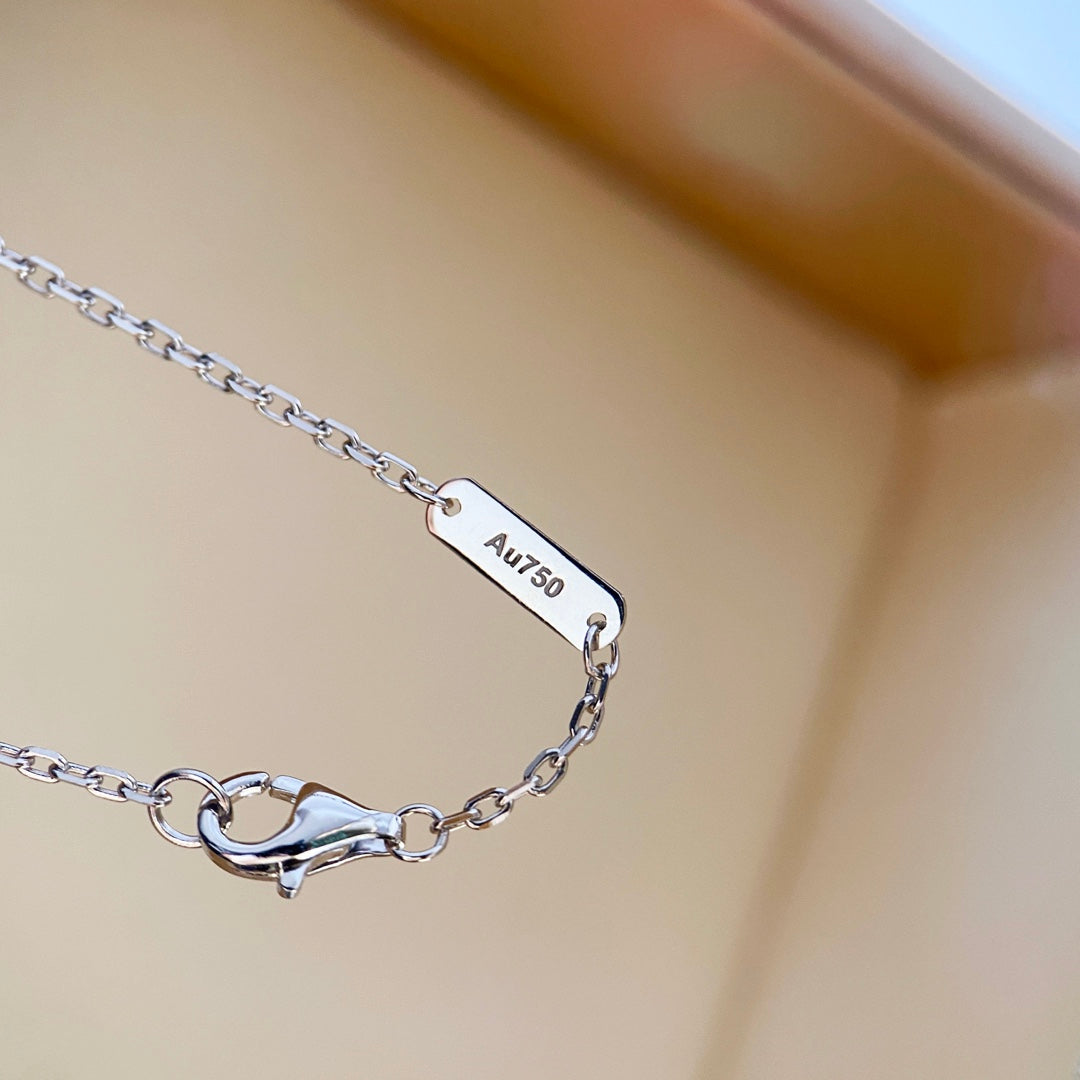 [Revel Jewelry]CLOVER DIAMOND NECKLACE SILVER