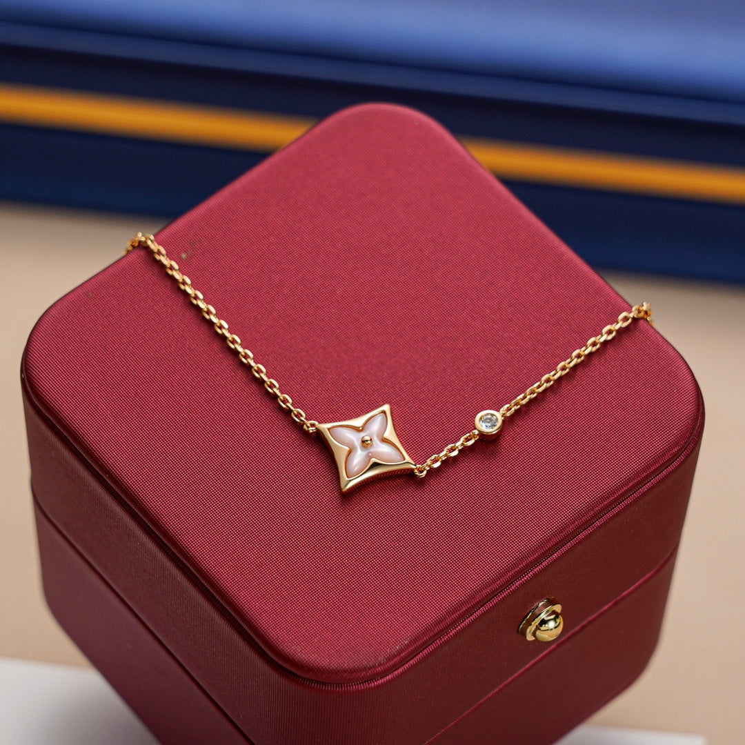 [Revel Jewelry]STAR 1 DIAMOND PINK GOLD BRACELET