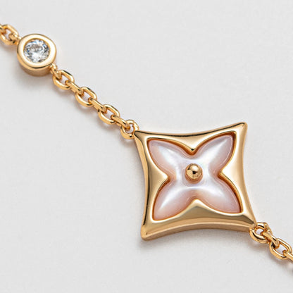 [Revel Jewelry]STAR 1 DIAMOND PINK GOLD BRACELET