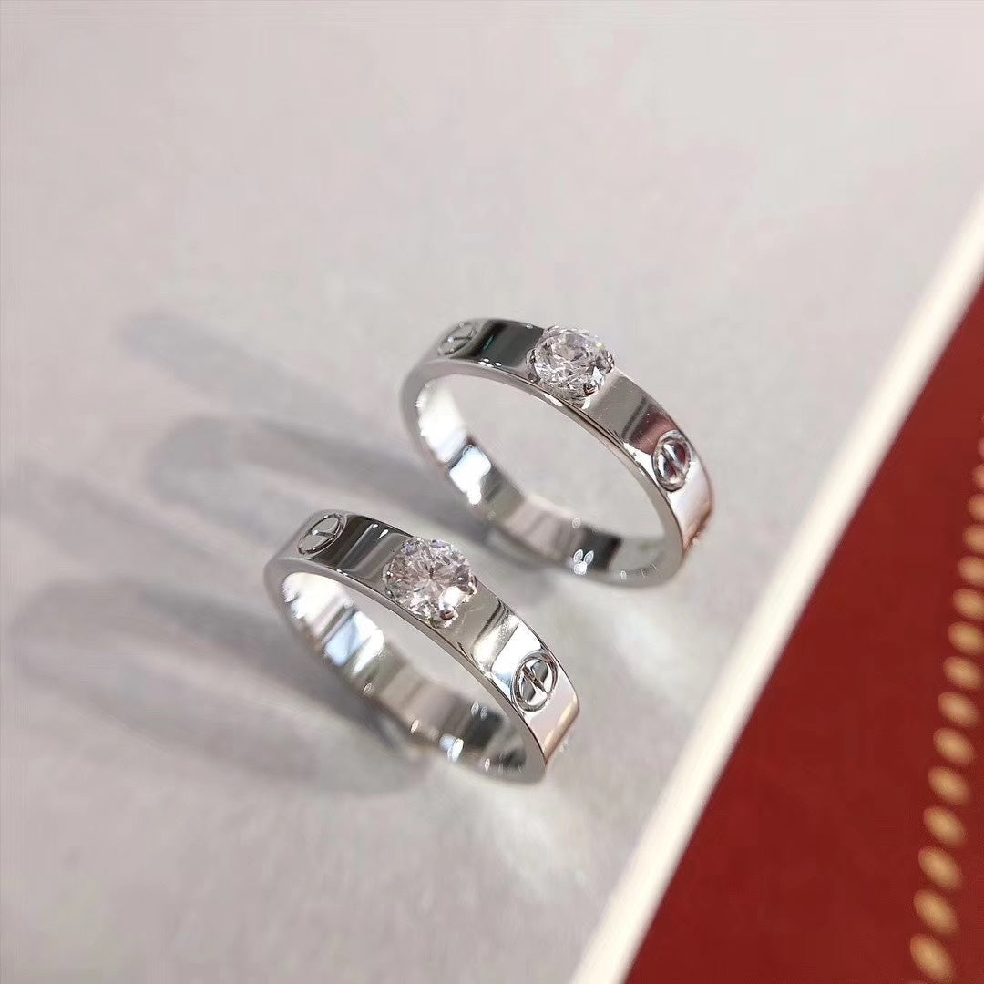 [Revel Jewelry]LOVE RING 3.6MM 1 BIG DIAMOND