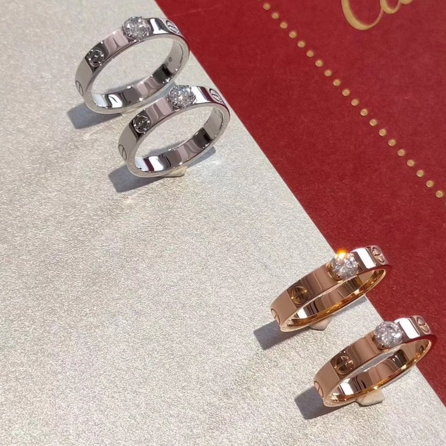 [Revel Jewelry]LOVE RING 3.6MM 1 BIG DIAMOND