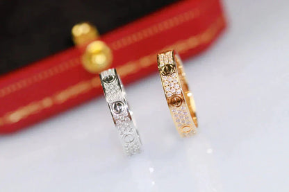 [Revel Jewelry]LOVE RING 3.6MM DIAMOND PAVED