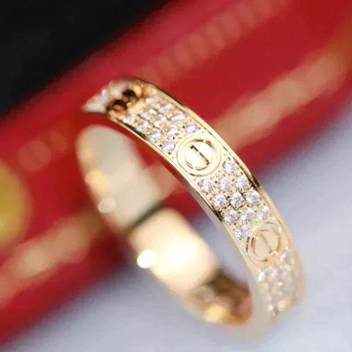 [Revel Jewelry]LOVE RING 3.6MM DIAMOND PAVED