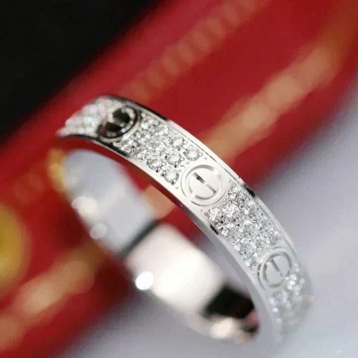 [Revel Jewelry]LOVE RING 3.6MM DIAMOND PAVED
