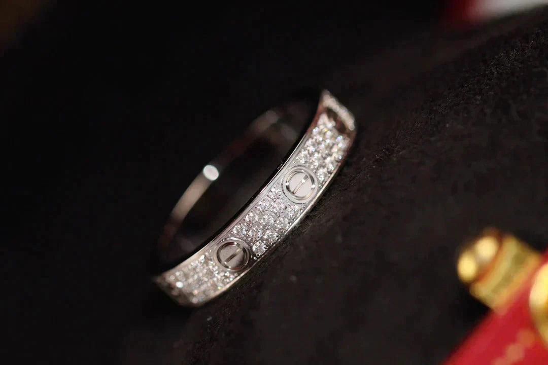 [Revel Jewelry]LOVE RING 3.6MM DIAMOND PAVED