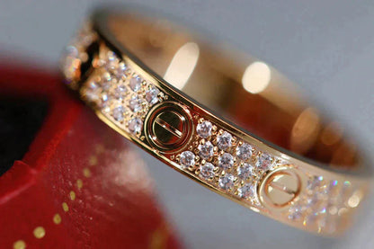 [Revel Jewelry]LOVE RING 3.6MM DIAMOND PAVED
