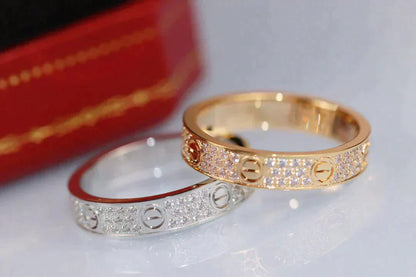 [Revel Jewelry]LOVE RING 3.6MM DIAMOND PAVED