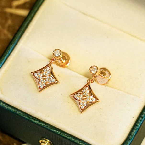 [Revel Jewelry]STAR DIAMONDS EARRINGS GOLD