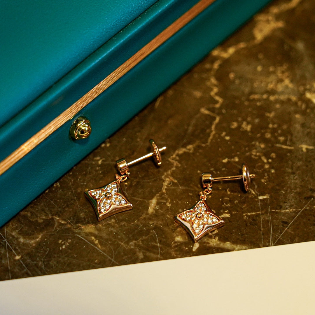[Revel Jewelry]STAR DIAMONDS EARRINGS GOLD
