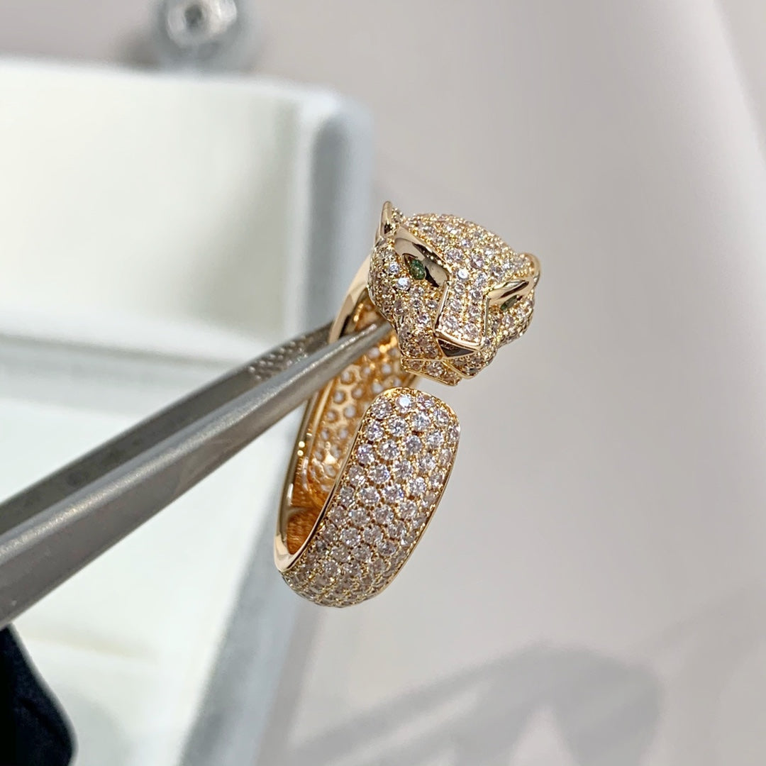 [Revel Jewelry]PANTHERE PINK GOLD DIAMOND RING