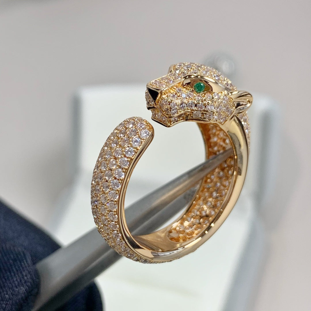 [Revel Jewelry]PANTHERE PINK GOLD DIAMOND RING