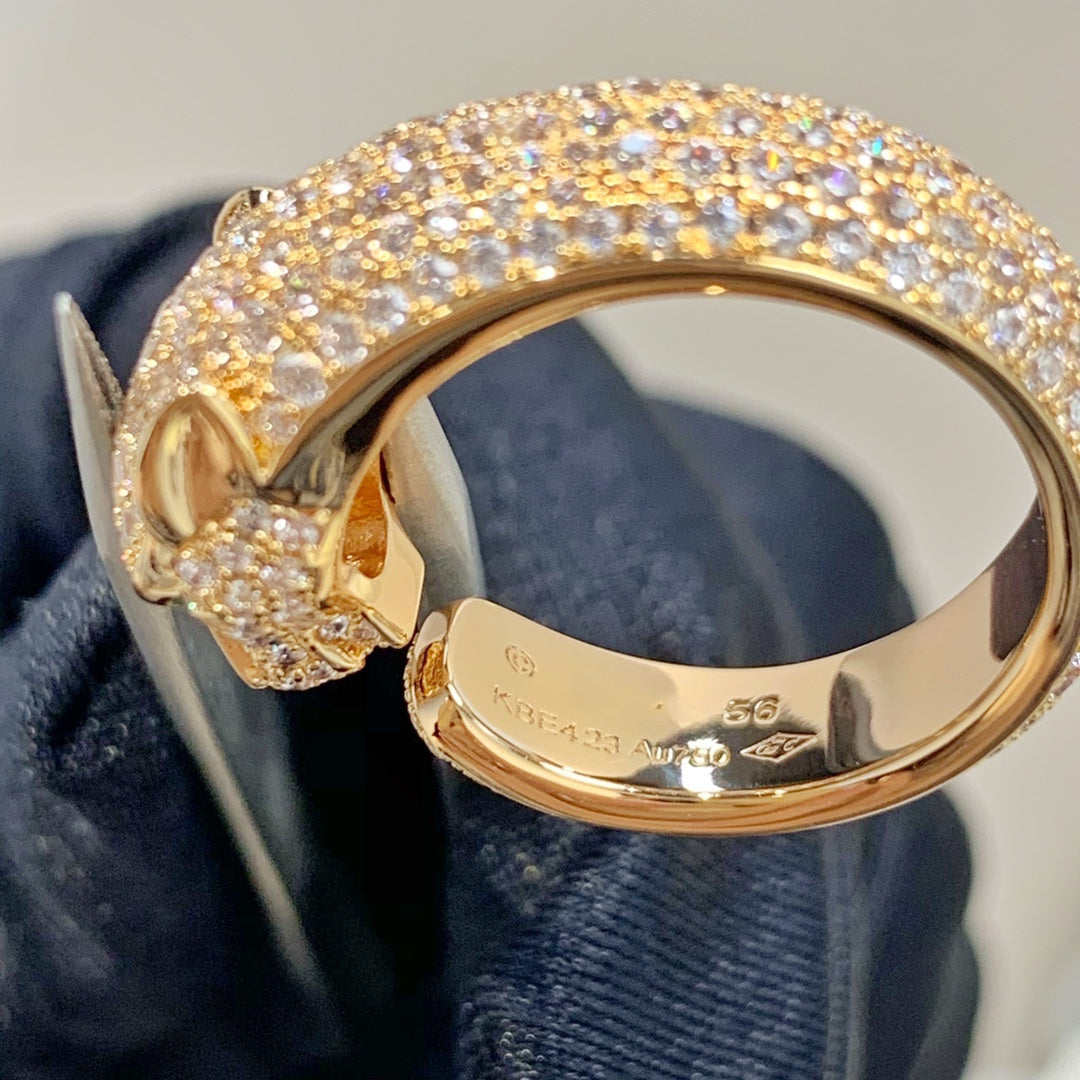 [Revel Jewelry]PANTHERE PINK GOLD DIAMOND RING