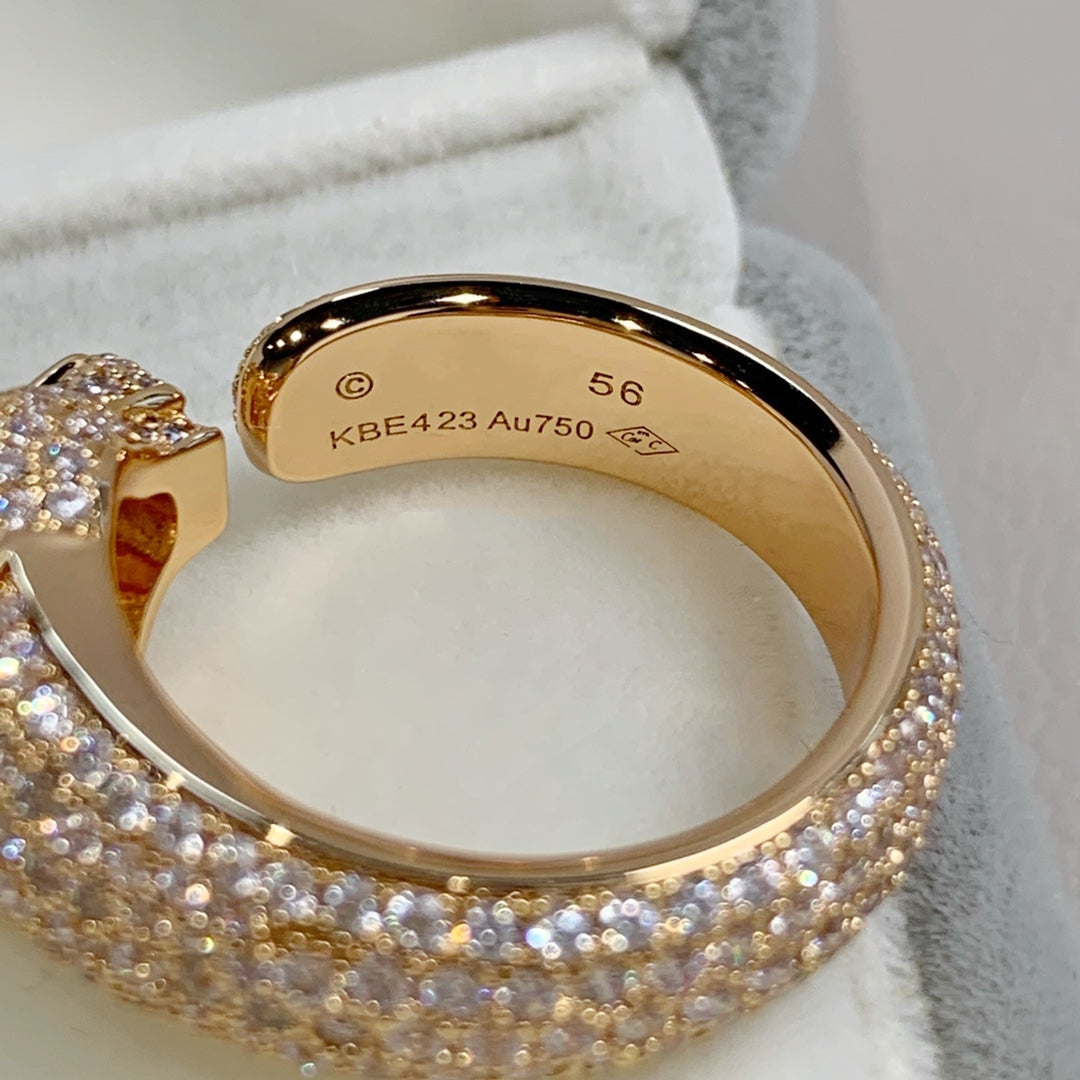 [Revel Jewelry]PANTHERE PINK GOLD DIAMOND RING