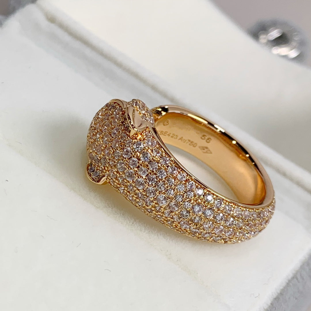 [Revel Jewelry]PANTHERE PINK GOLD DIAMOND RING