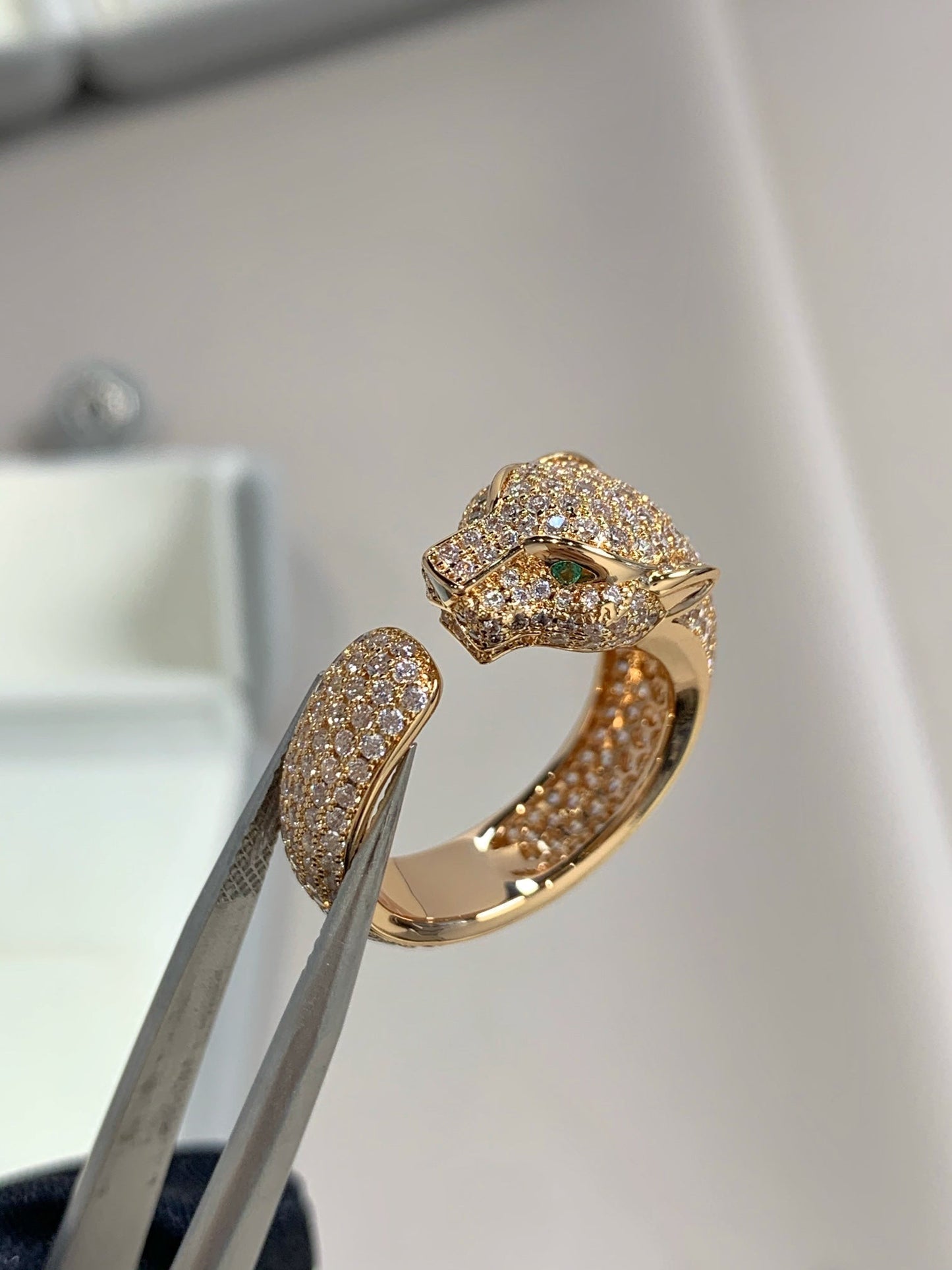 [Revel Jewelry]PANTHERE PINK GOLD DIAMOND RING