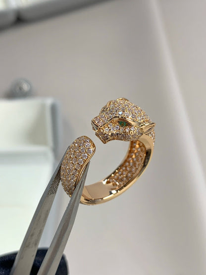 [Revel Jewelry]PANTHERE PINK GOLD DIAMOND RING