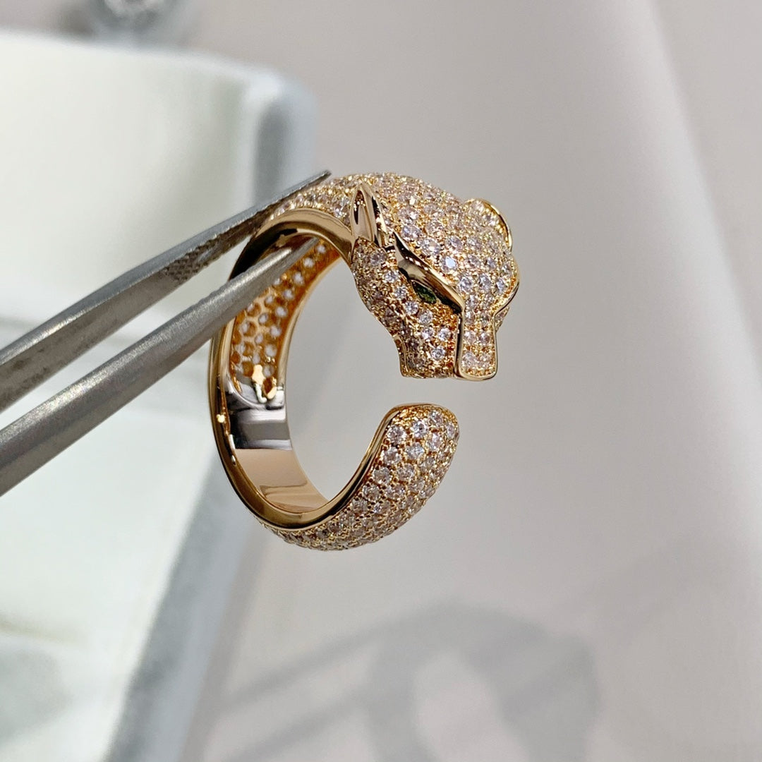 [Revel Jewelry]PANTHERE PINK GOLD DIAMOND RING