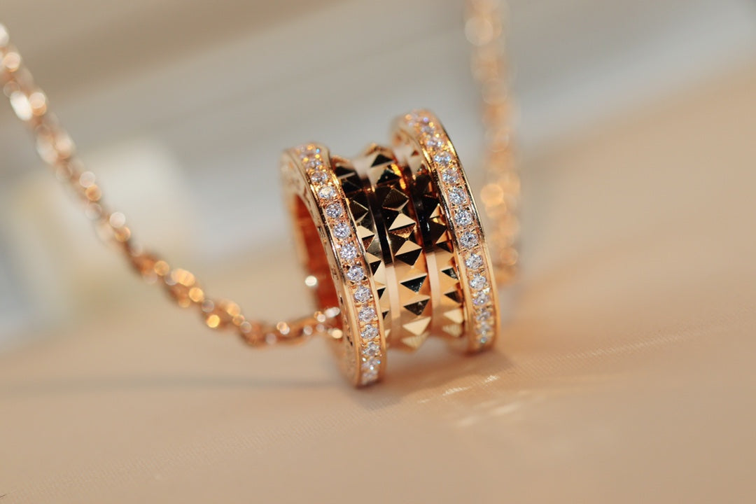 [Revel]ZERO 1 ROCK ANHÄNGER ROSÉGOLD HALSKETTE