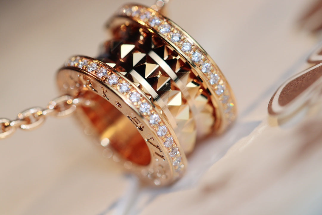 [Revel]ZERO 1 ROCK ANHÄNGER ROSÉGOLD HALSKETTE