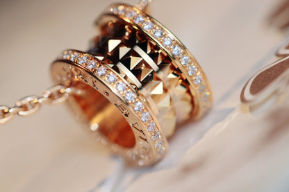 [Revel]ZERO 1 ROCK ANHÄNGER ROSÉGOLD HALSKETTE