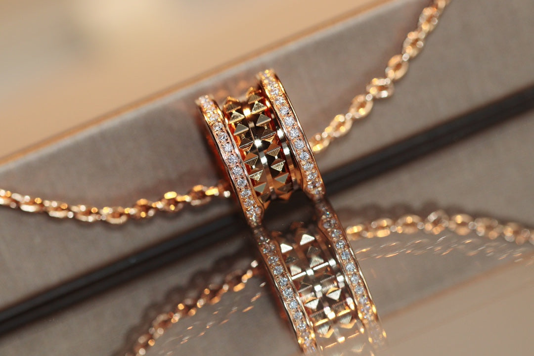 [Revel]ZERO 1 ROCK ANHÄNGER ROSÉGOLD HALSKETTE