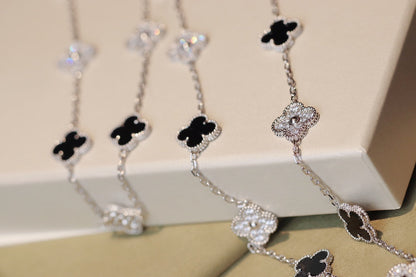 [Revel Jewelry]CLOVER 20 MOTIFS ONYX DIAMOND SILVER