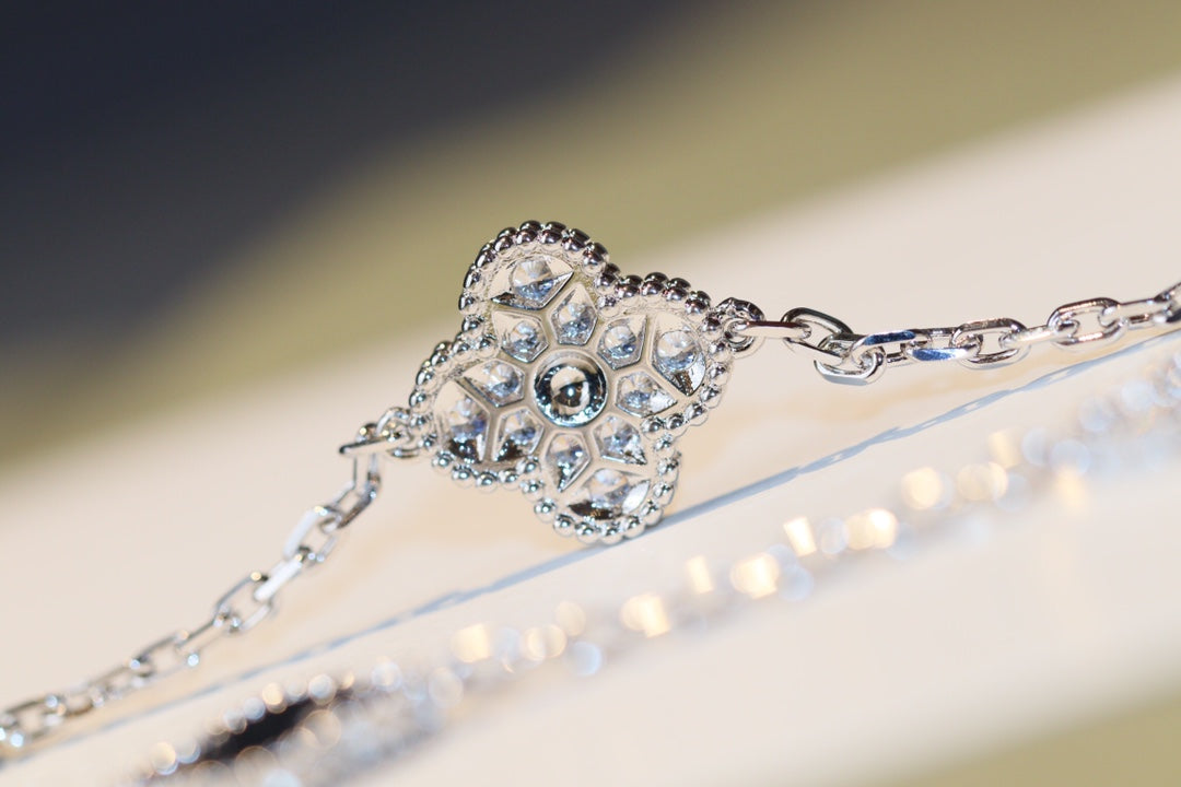 [Revel Jewelry]CLOVER 20 MOTIFS ONYX DIAMOND SILVER