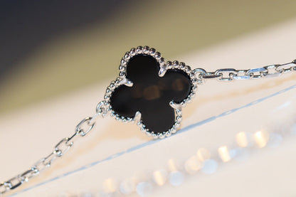[Revel Jewelry]CLOVER 20 MOTIFS ONYX DIAMOND SILVER
