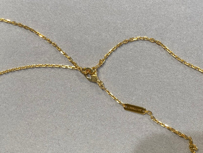 [Revel Jewelry]CLOVER 25MM NECKLACE GOLD CARNELIAN