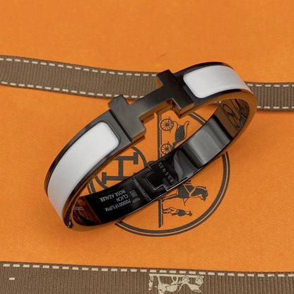 [Revel Jewelry]H BRACELET 12MM BLACK WHITE CERAMIC